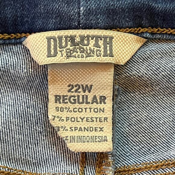 Duluth Trading Womens Plus High Rise Asset Management Skinny Jeans 22W Stretchy - Picture 3 of 4